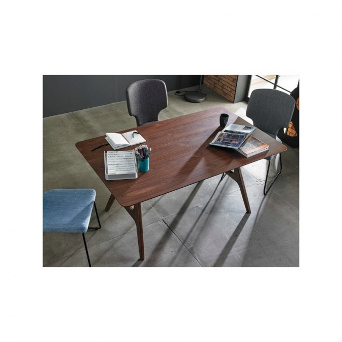 Mesa fija 160cm AMARA madera natural de fresno Mesa fija 160cm AMARA madera natural de fresno
