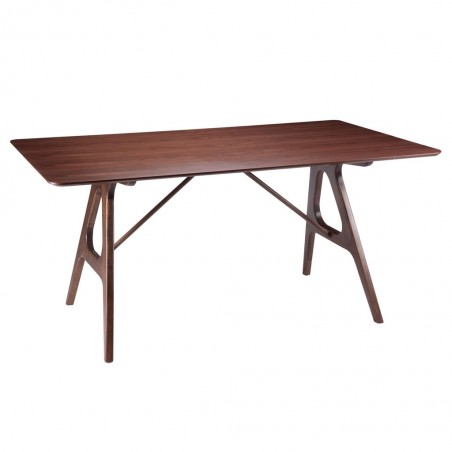 Mesa fija 160cm AMARA madera natural de fresno