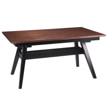 Mesa fija 150x90cm ABBIE madera nogal