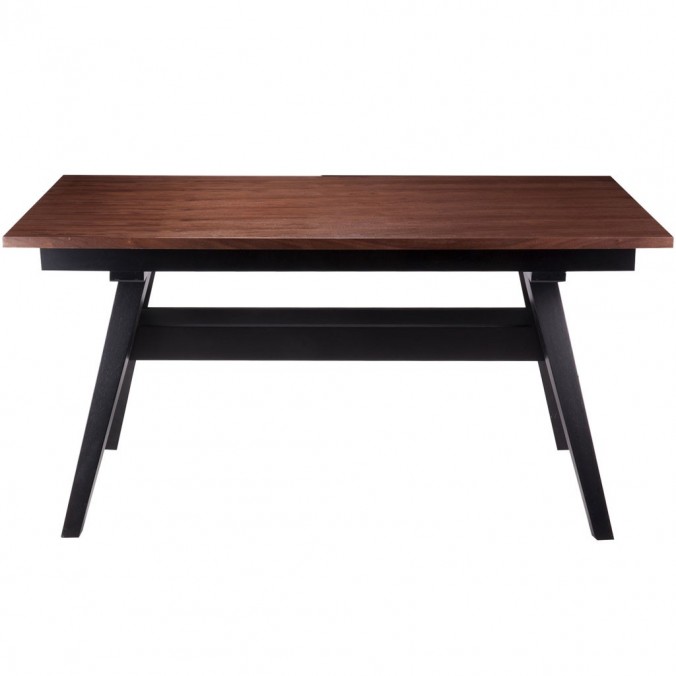 Mesa fija 150x90cm ABBIE madera nogal