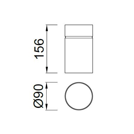 Mini plafón ARUBA 9 cm