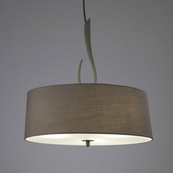Colgante de techo 55cm LUA gris ceniza