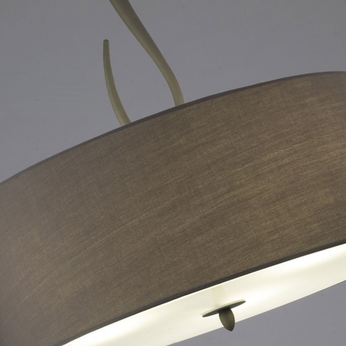 Colgante de techo 55cm LUA gris ceniza