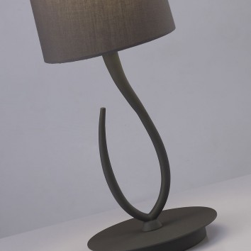 Lámpara de mesa pequeña LUA gris ceniza 2