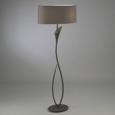 Lámpara de pie LUA gris ceniza